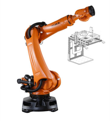KR 210 R2700 Prime Kuka Robot Arm ตําแหน่งติดตั้งพื้นที่ฉลาด