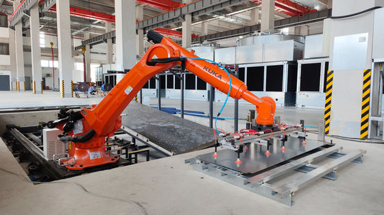 หุ่นยนต์ KUKA 210kg 2696mm ความมั่นคงและความยืดหยุ่นสูงในการบิดแผ่นโลหะ